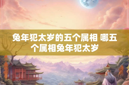 兔年犯太岁的五个属相 哪五个属相兔年犯太岁