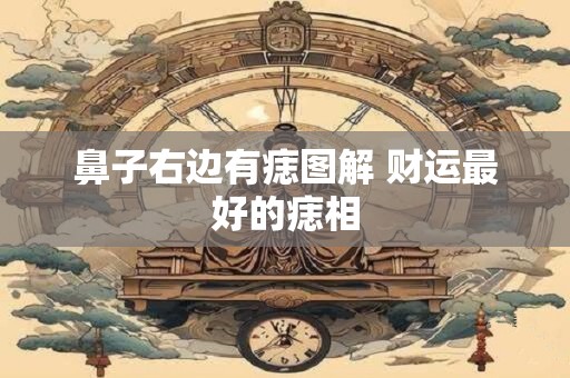 鼻子右边有痣图解 财运最好的痣相