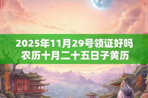 2025年11月29号领证好吗 农历十月二十五日子黄历
