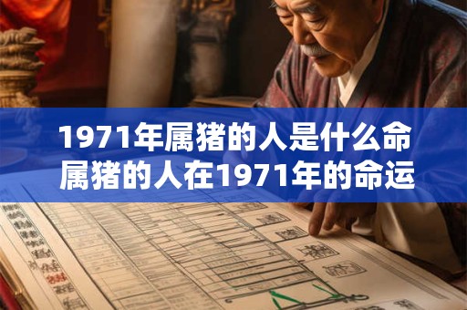 1971年属猪的人是什么命 属猪的人在1971年的命运如何