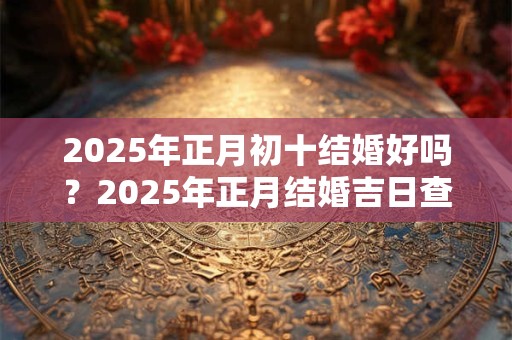 2026年正月初十结婚好吗？2026年正月结婚吉日查询！