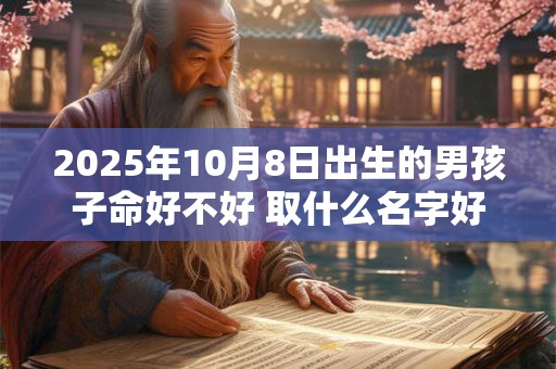 2025年10月8日出生的男孩子命好不好 取什么名字好