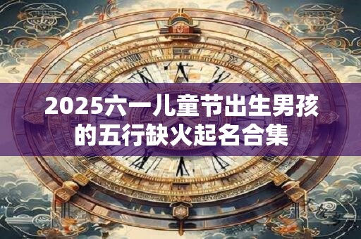 2025六一儿童节出生男孩的五行缺火起名合集