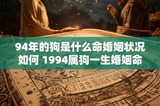 94年的狗是什么命婚姻状况如何 1994属狗一生婚姻命运