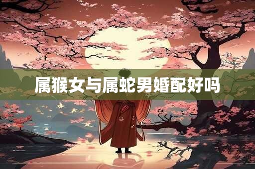 属猴女与属蛇男婚配好吗