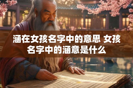 涵在女孩名字中的意思 女孩名字中的涵意是什么 涵在女孩名字中的意思 女孩名字中的涵意是什么