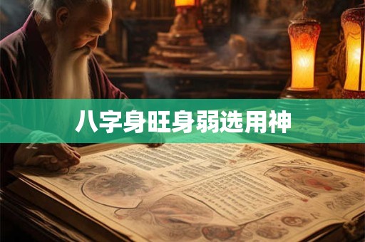 八字身旺身弱选用神