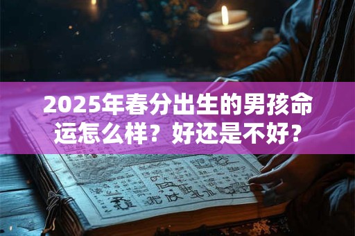 2026年春分出生的男孩命运怎么样?好还是不好? 2026年春分出生的男孩命运怎么样?好还是不好?