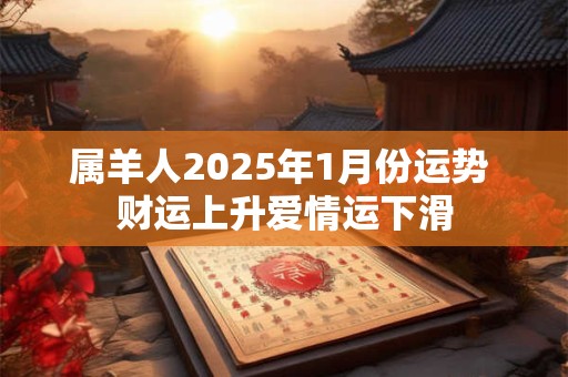 属羊人2025年1月份运势 财运上升爱情运下滑