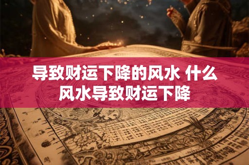 导致财运下降的风水 什么风水导致财运下降