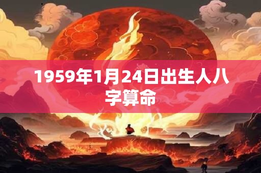 1959年1月24日出生人八字算命