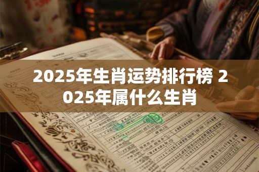 2025年生肖运势排行榜 2025年属什么生肖