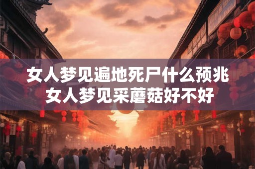 女人梦见遍地死尸什么预兆 女人梦见采蘑菇好不好