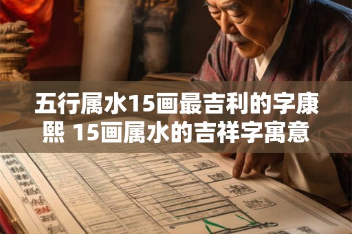五行属水15画最吉利的字康熙 15画属水的吉祥字寓意