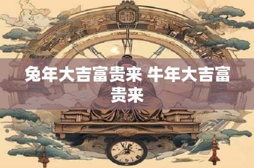 兔年大吉富贵来 牛年大吉富贵来