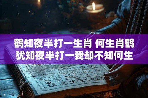 鹤知夜半打一生肖 何生肖鹤犹知夜半打一我却不知何生肖