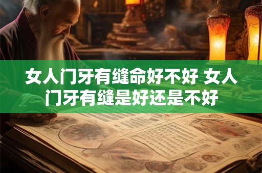 女人门牙有缝命好不好 女人门牙有缝是好还是不好