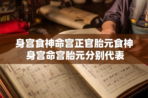 身宫食神命宫正官胎元食神 身宫命宫胎元分别代表