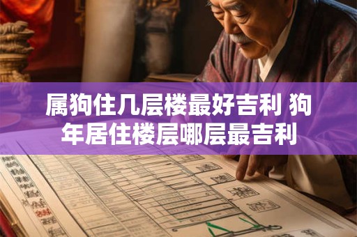属狗住几层楼最好吉利 狗年居住楼层哪层最吉利