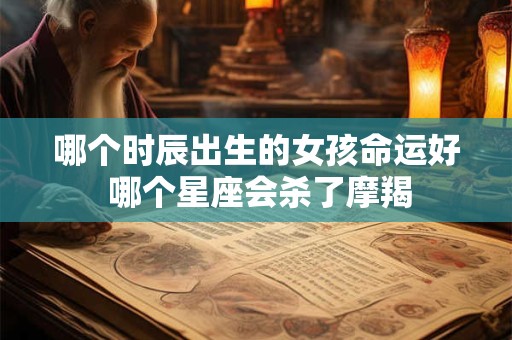 哪个时辰出生的女孩命运好 哪个星座会杀了摩羯
