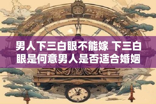 男人下三白眼不能嫁 下三白眼是何意男人是否适合婚姻
