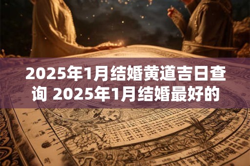 2025年1月结婚黄道吉日查询 2025年1月结婚最好的日子