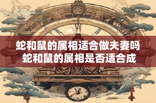 蛇和鼠的属相适合做夫妻吗 蛇和鼠的属相是否适合成为夫妻关系