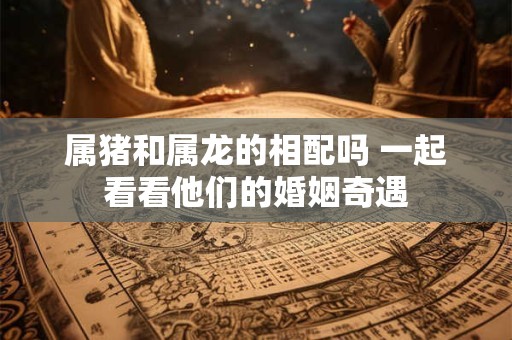 属猪和属龙的相配吗 一起看看他们的婚姻奇遇