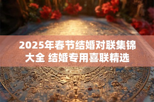 2025年春节结婚对联集锦大全 结婚专用喜联精选