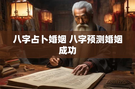 八字占卜婚姻 八字预测婚姻成功