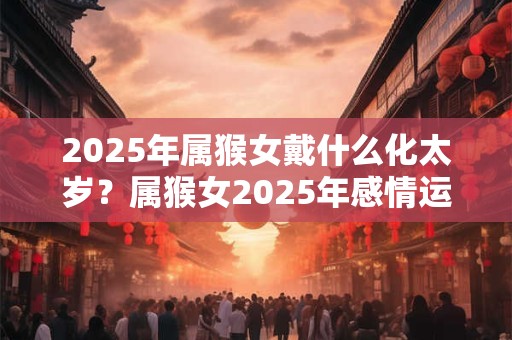 2025年属猴女戴什么化太岁？属猴女2025年感情运势