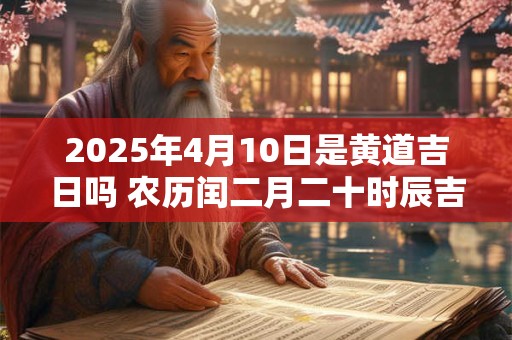 2025年4月10日是黄道吉日吗 农历闰二月二十时辰吉凶