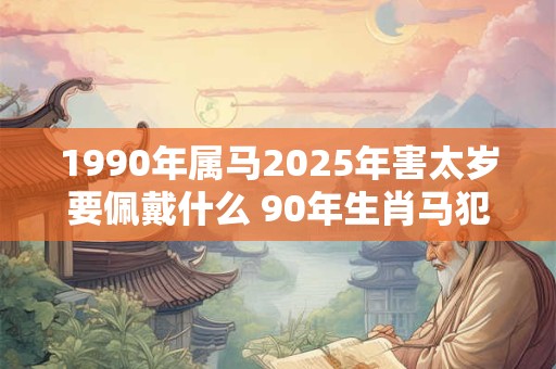 1990年属马2025年害太岁要佩戴什么 90年生肖马犯太岁怎么化解