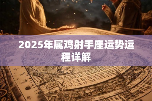 2025年属鸡射手座运势运程详解