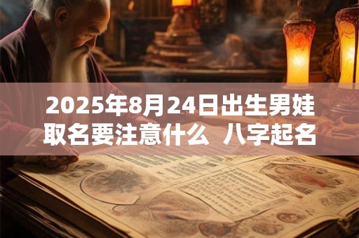 2025年8月24日出生男娃取名要注意什么  八字起名的禁忌