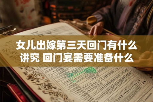 女儿出嫁第三天回门有什么讲究 回门宴需要准备什么