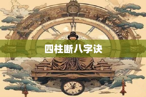 四柱断八字诀