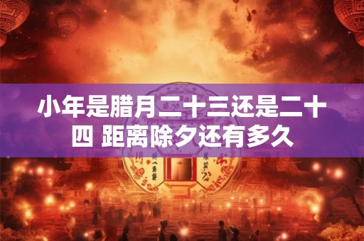 小年是腊月二十三还是二十四 距离除夕还有多久