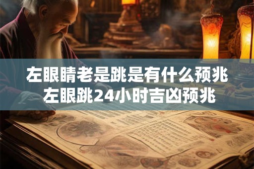 左眼睛老是跳是有什么预兆 左眼跳24小时吉凶预兆