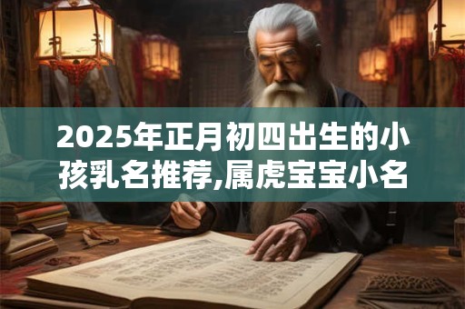 2025年正月初四出生的小孩乳名推荐,属虎宝宝小名