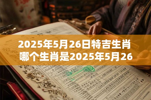 2025年5月26日特吉生肖 哪个生肖是2025年5月26日的特吉