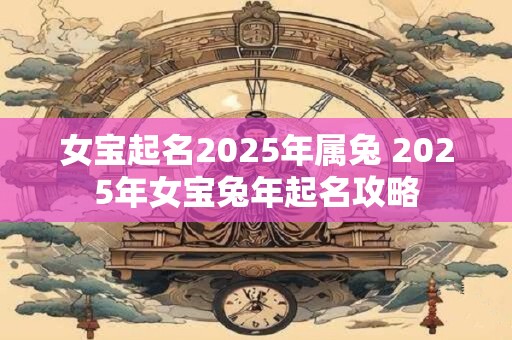 女宝起名2025年属兔 2025年女宝兔年起名攻略