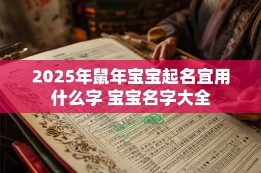 2025年鼠年宝宝起名宜用什么字 宝宝名字大全