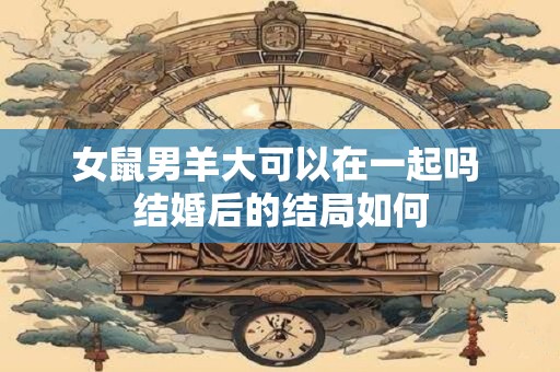 女鼠男羊大可以在一起吗 结婚后的结局如何