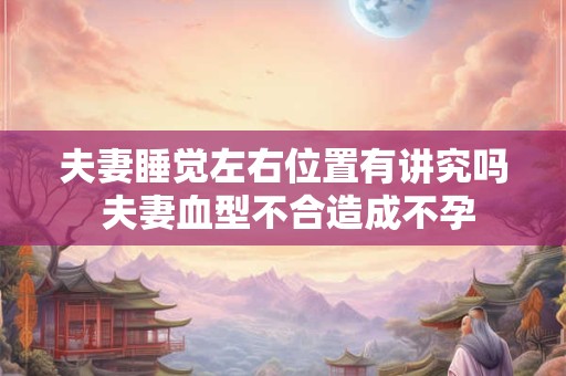 夫妻睡觉左右位置有讲究吗 夫妻血型不合造成不孕