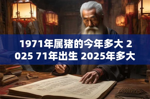 1971年属猪的今年多大 2025 71年出生 2025年多大年龄