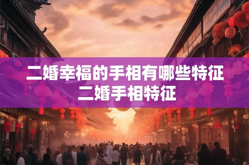 二婚幸福的手相有哪些特征 二婚手相特征