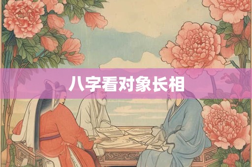 八字看对象长相
