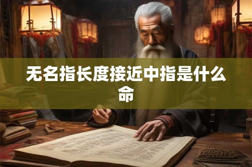 无名指长度接近中指是什么命