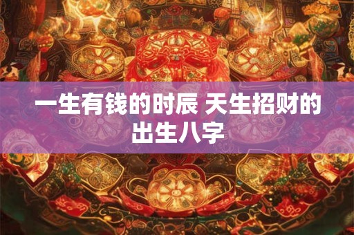 一生有钱的时辰 天生招财的出生八字